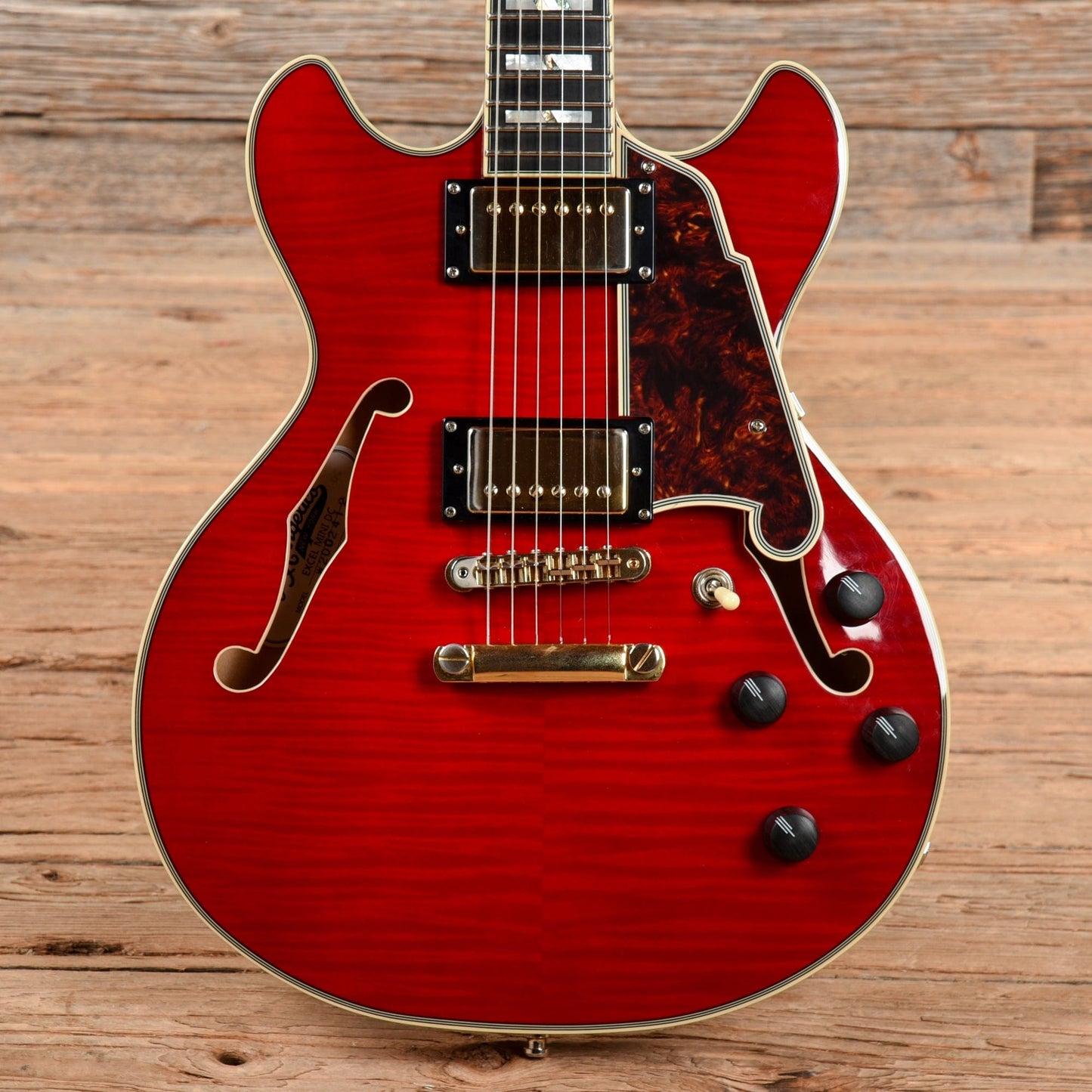 D'Angelico Excel Mini DC Red Electric Guitars / Semi-Hollow