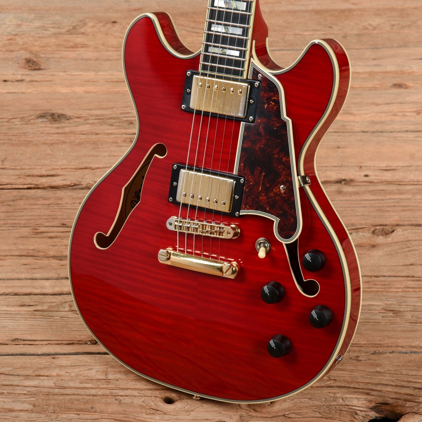 D'Angelico Excel Mini DC Red Electric Guitars / Semi-Hollow
