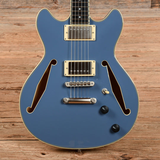 D'Angelico Excel Mini DC Tour Collection Blue Electric Guitars / Semi-Hollow