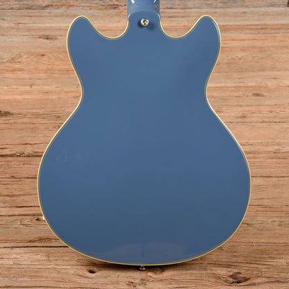 D'Angelico Excel Mini DC Tour Collection Blue Electric Guitars / Semi-Hollow