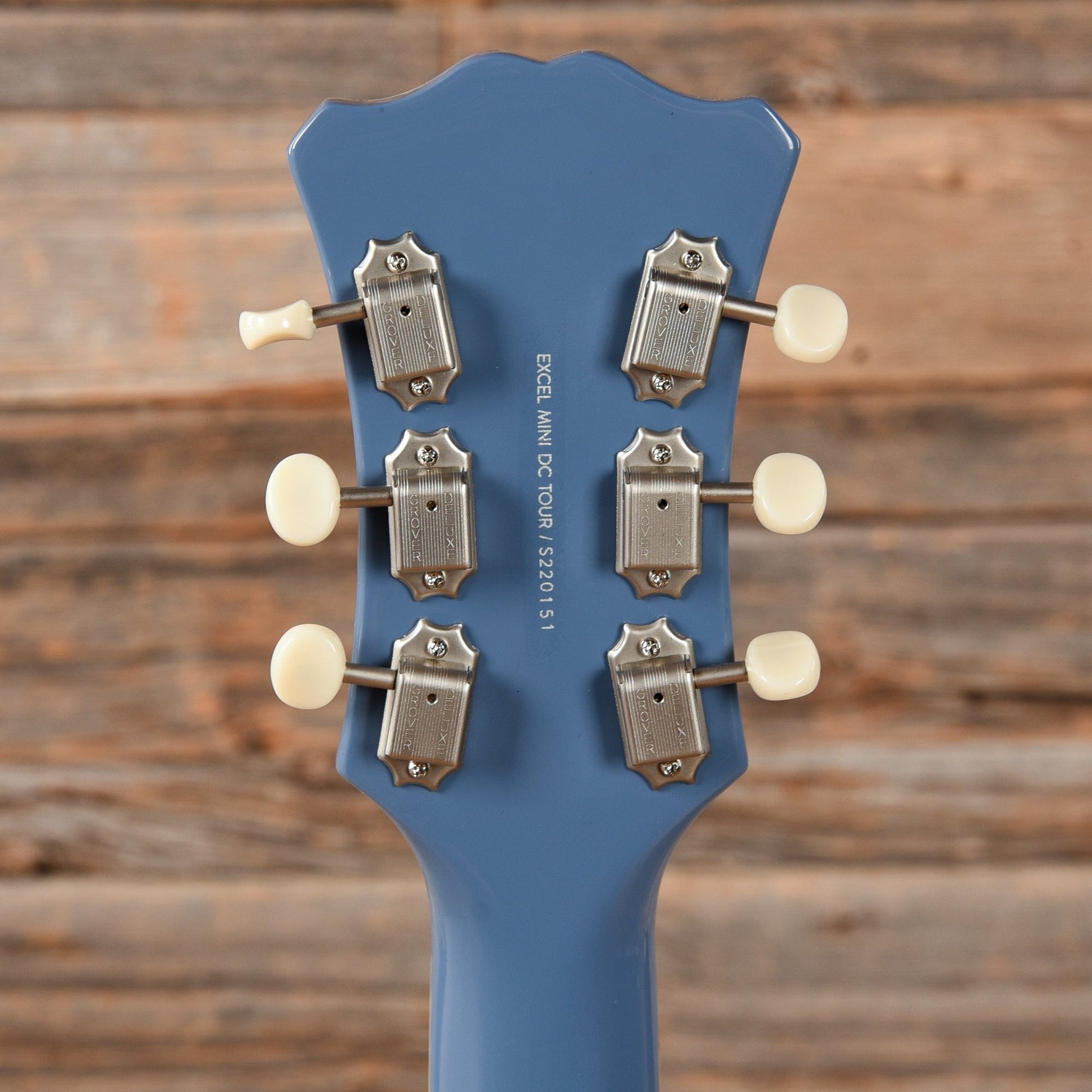 D'Angelico Excel Mini DC Tour Collection Blue Electric Guitars / Semi-Hollow