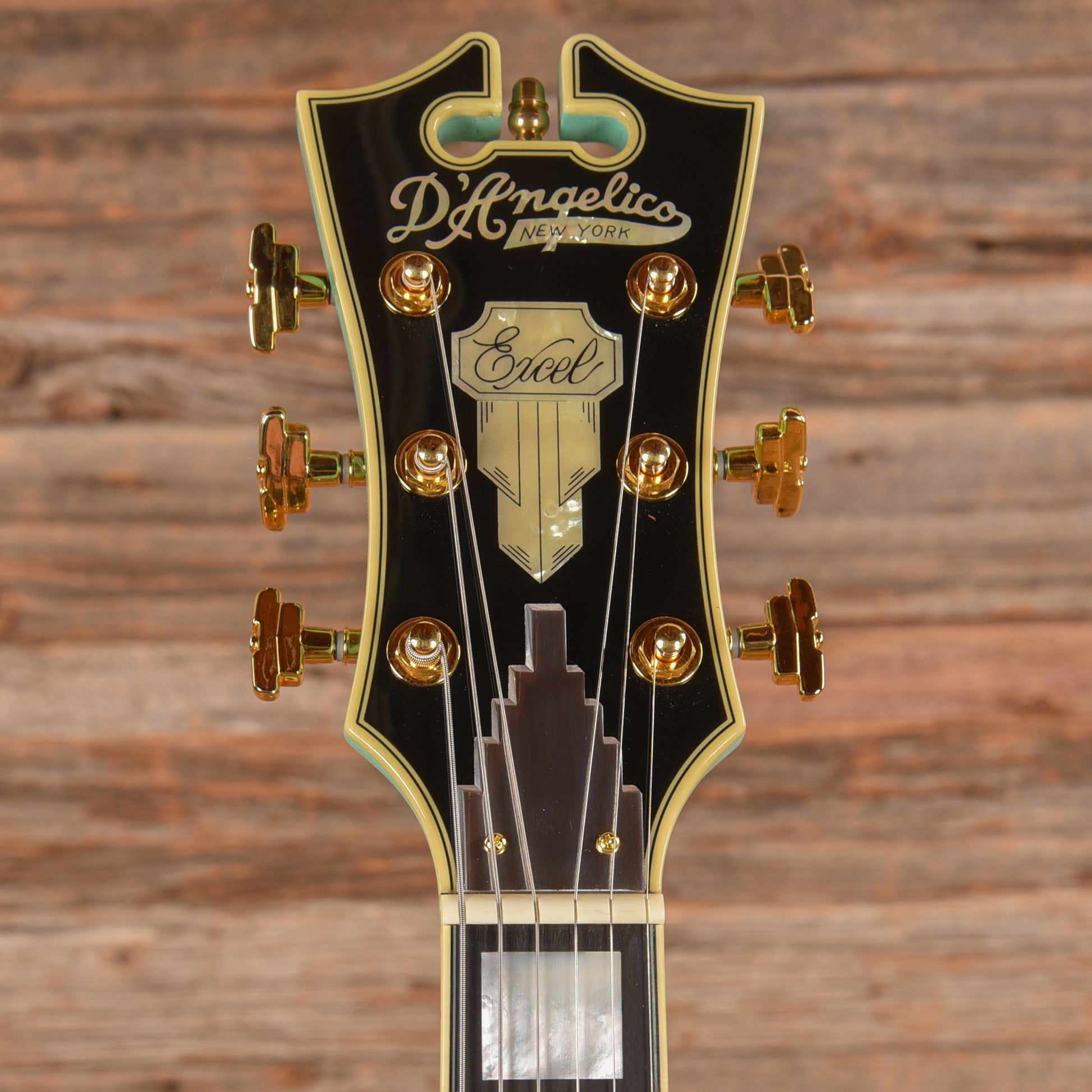 D'Angelico Excel Shoreline Semi-Hollow w/ Bigsby Surf Green 2017 Electric Guitars / Semi-Hollow