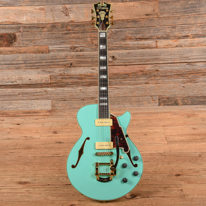 D'Angelico Excel Shoreline Semi-Hollow w/ Bigsby Surf Green 2017 Electric Guitars / Semi-Hollow