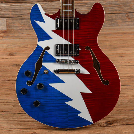 D'Angelico Premier Grateful Dead DC Semi-Hollow w/ Stop Bar   LEFTY Electric Guitars / Semi-Hollow