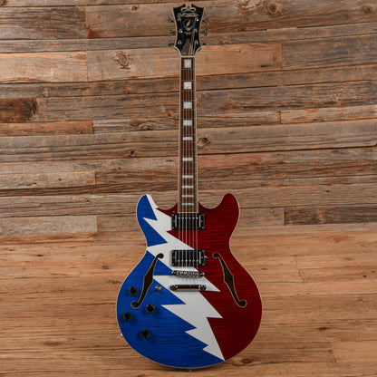 D'Angelico Premier Grateful Dead DC Semi-Hollow w/ Stop Bar   LEFTY Electric Guitars / Semi-Hollow