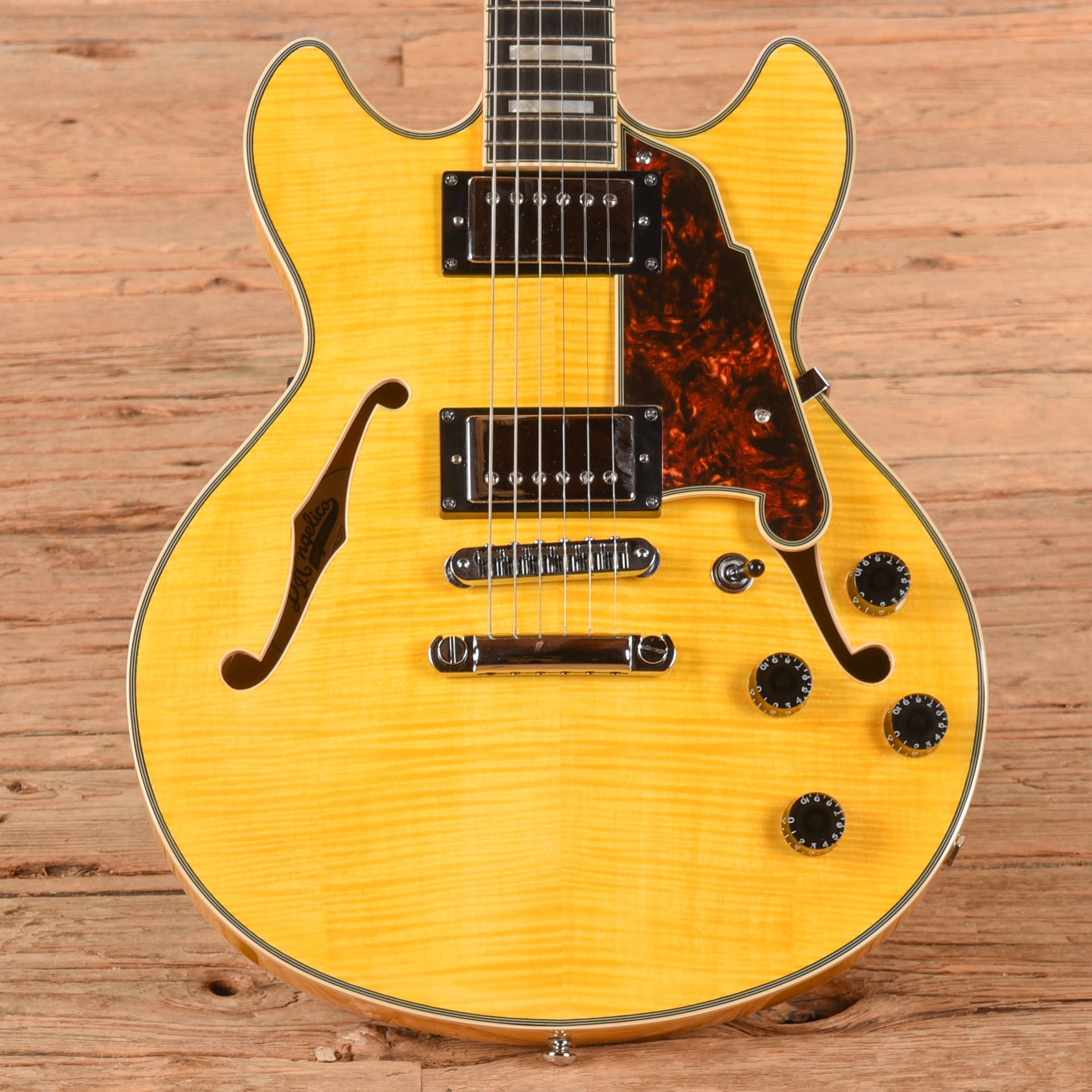 D'Angelico Premier Mini DC Blonde 2023 Electric Guitars / Semi-Hollow
