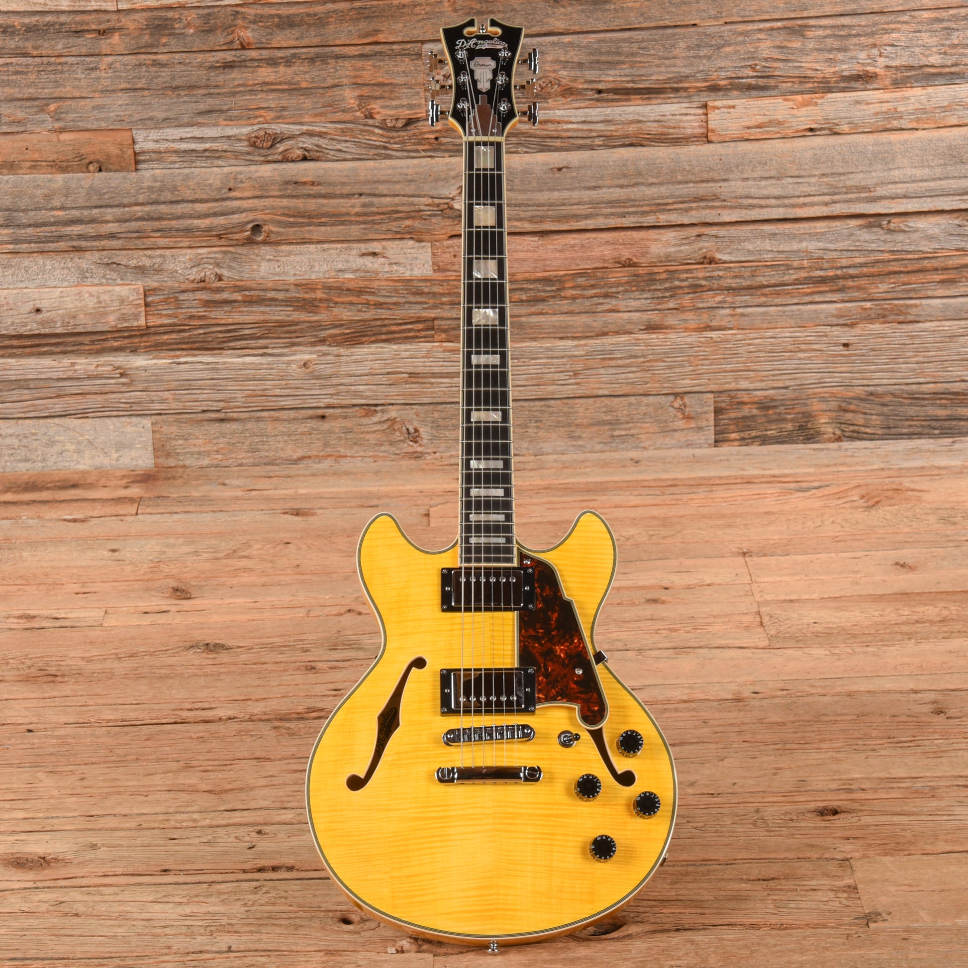 D'Angelico Premier Mini DC Blonde 2023 Electric Guitars / Semi-Hollow