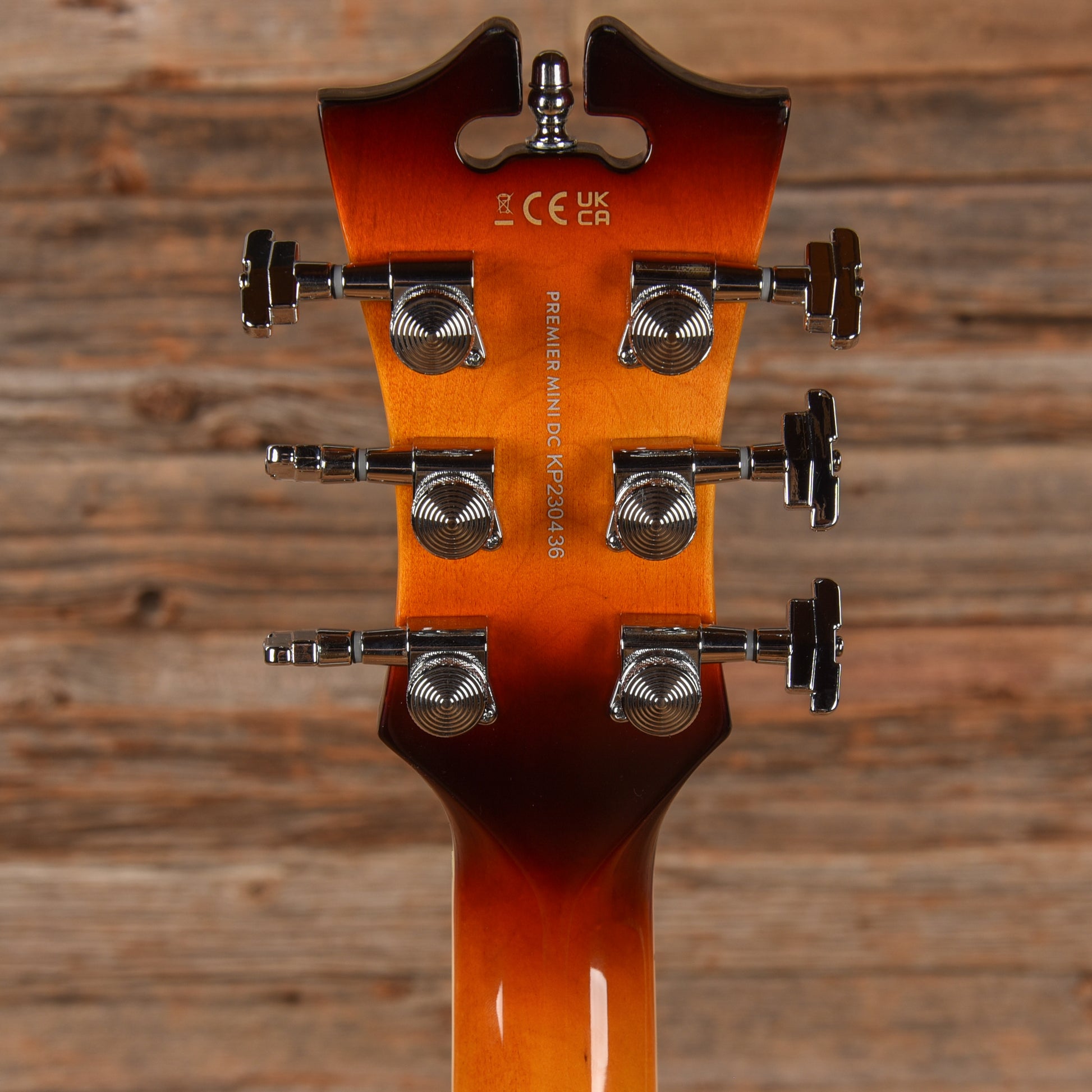 D'Angelico Premier Mini DC Sunburst Electric Guitars / Semi-Hollow