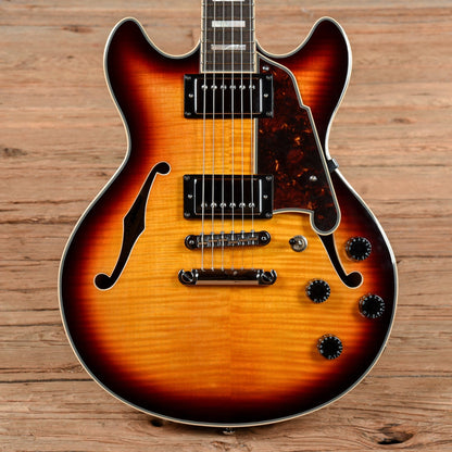 D'Angelico Premier Mini DC Sunburst Electric Guitars / Semi-Hollow