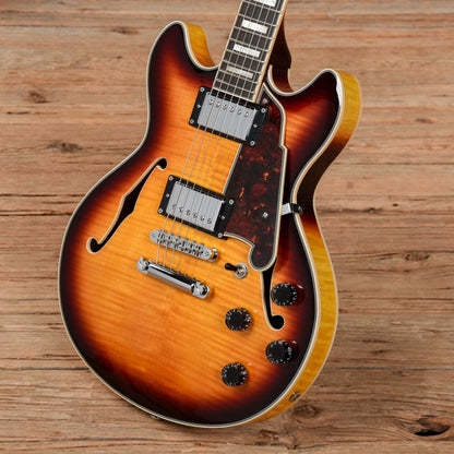 D'Angelico Premier Mini DC Sunburst Electric Guitars / Semi-Hollow