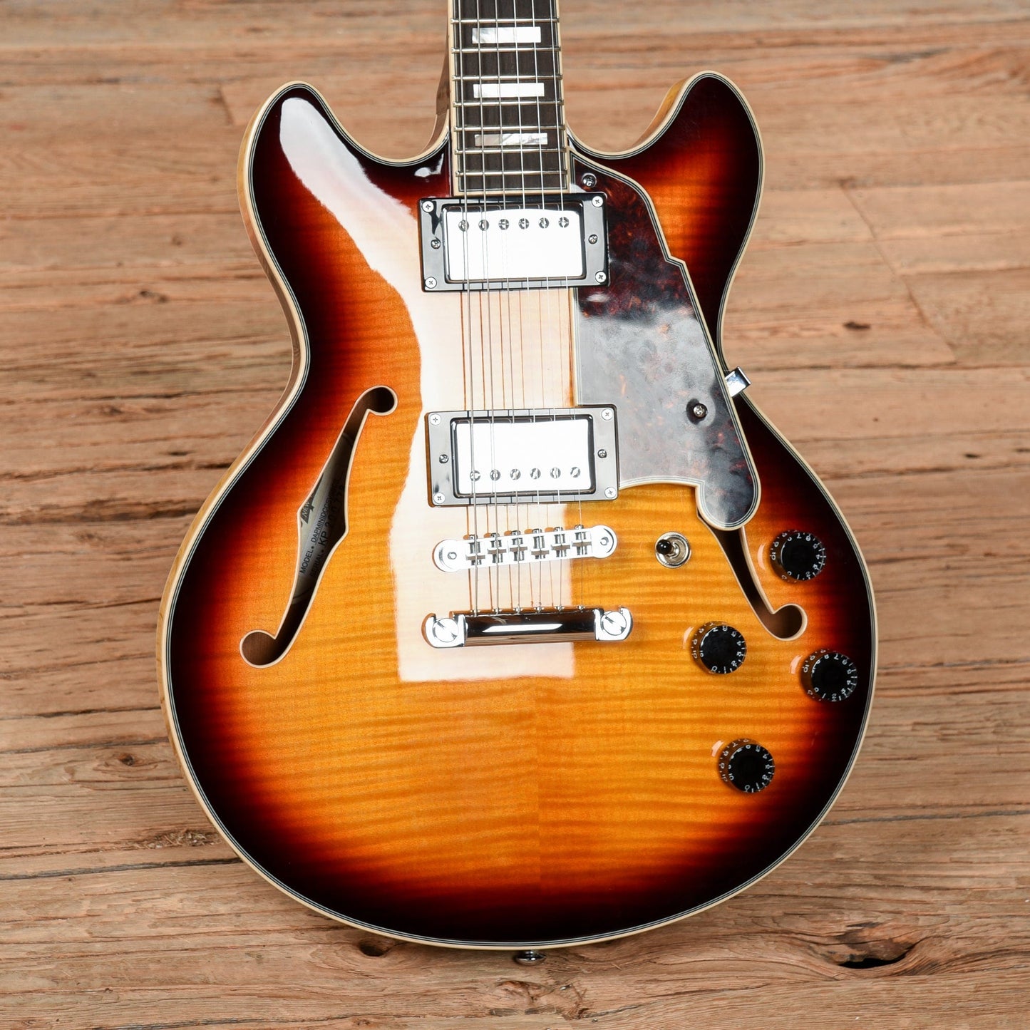 D'Angelico Premier Mini DC Sunburst Electric Guitars / Semi-Hollow