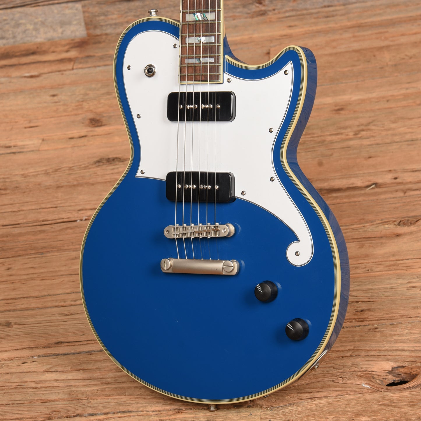 D'Angelico Deluxe Atlantic Sapphire Blue 2021 Electric Guitars / Solid Body