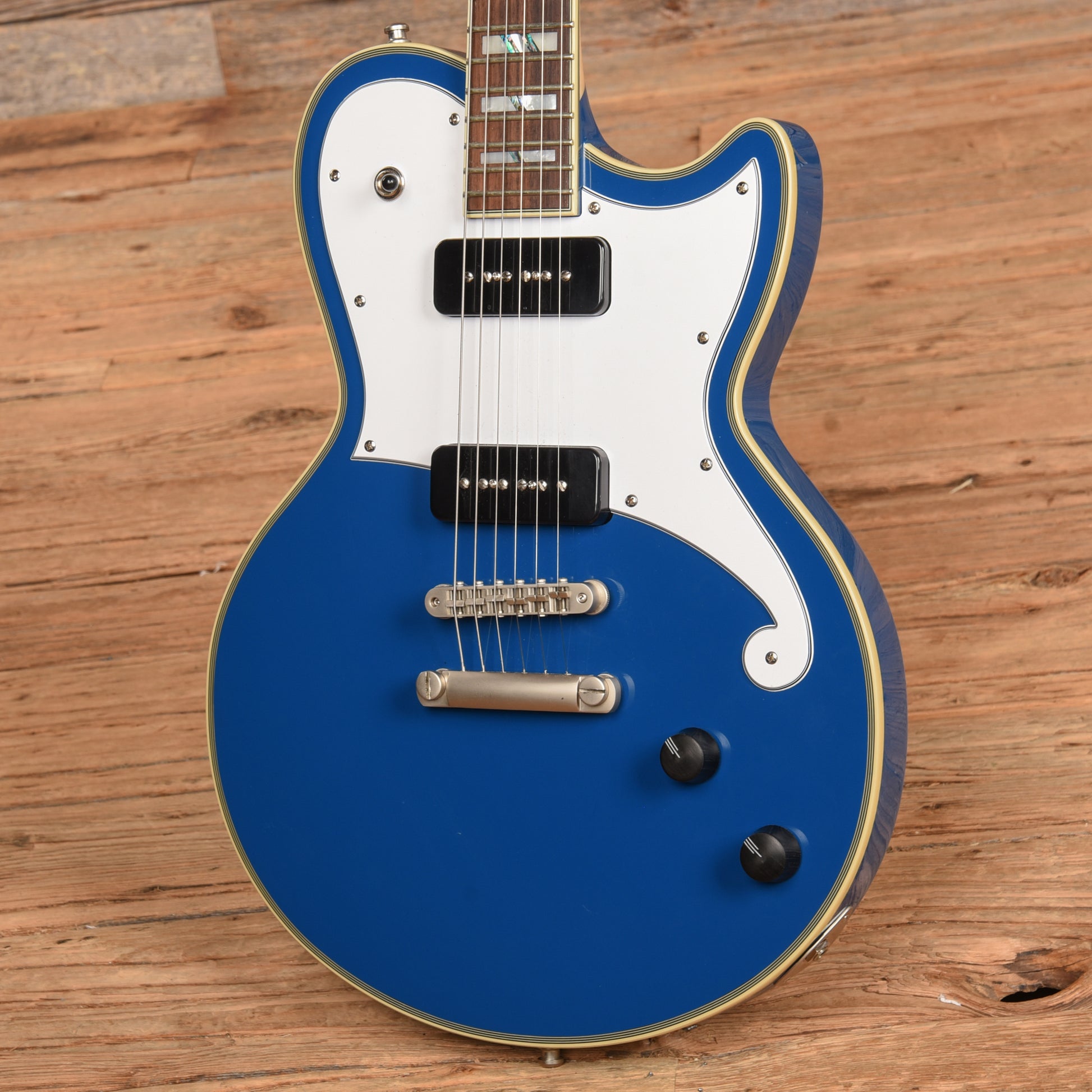 D'Angelico Deluxe Atlantic Sapphire Blue 2021 Electric Guitars / Solid Body
