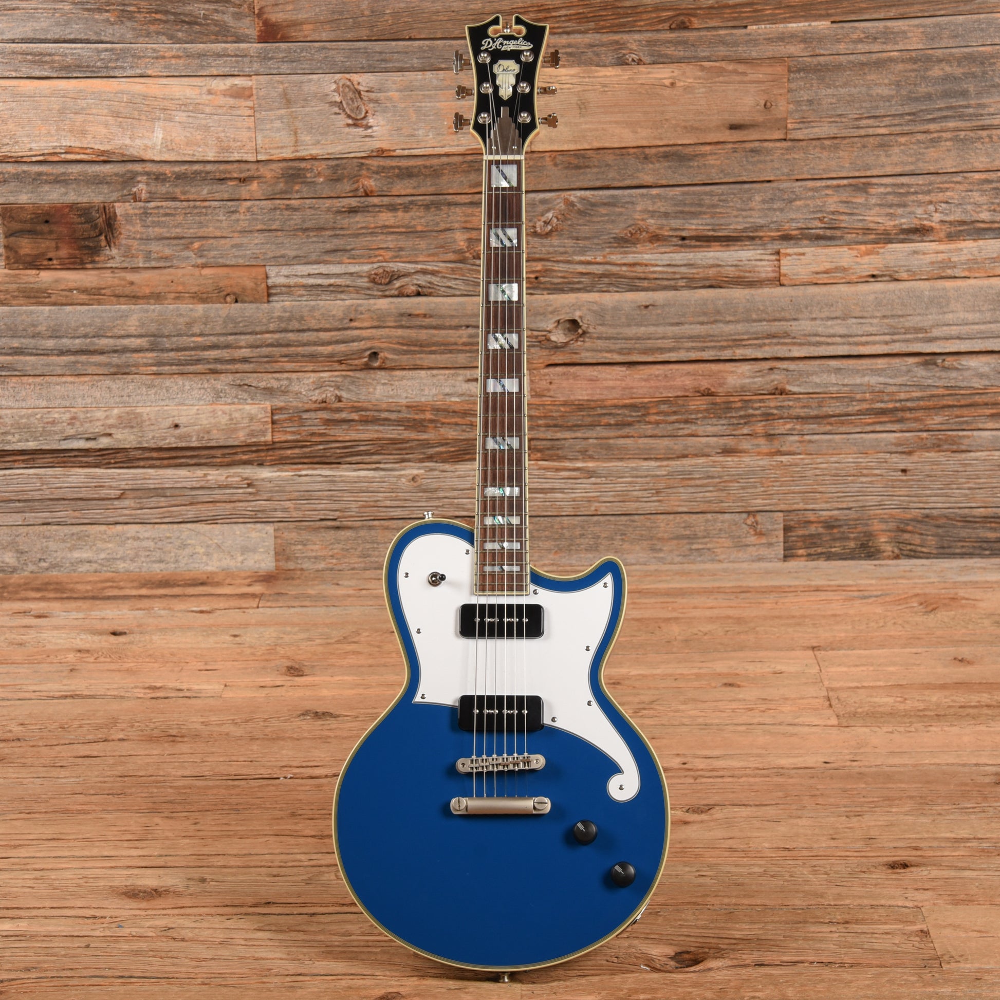 D'Angelico Deluxe Atlantic Sapphire Blue 2021 Electric Guitars / Solid Body