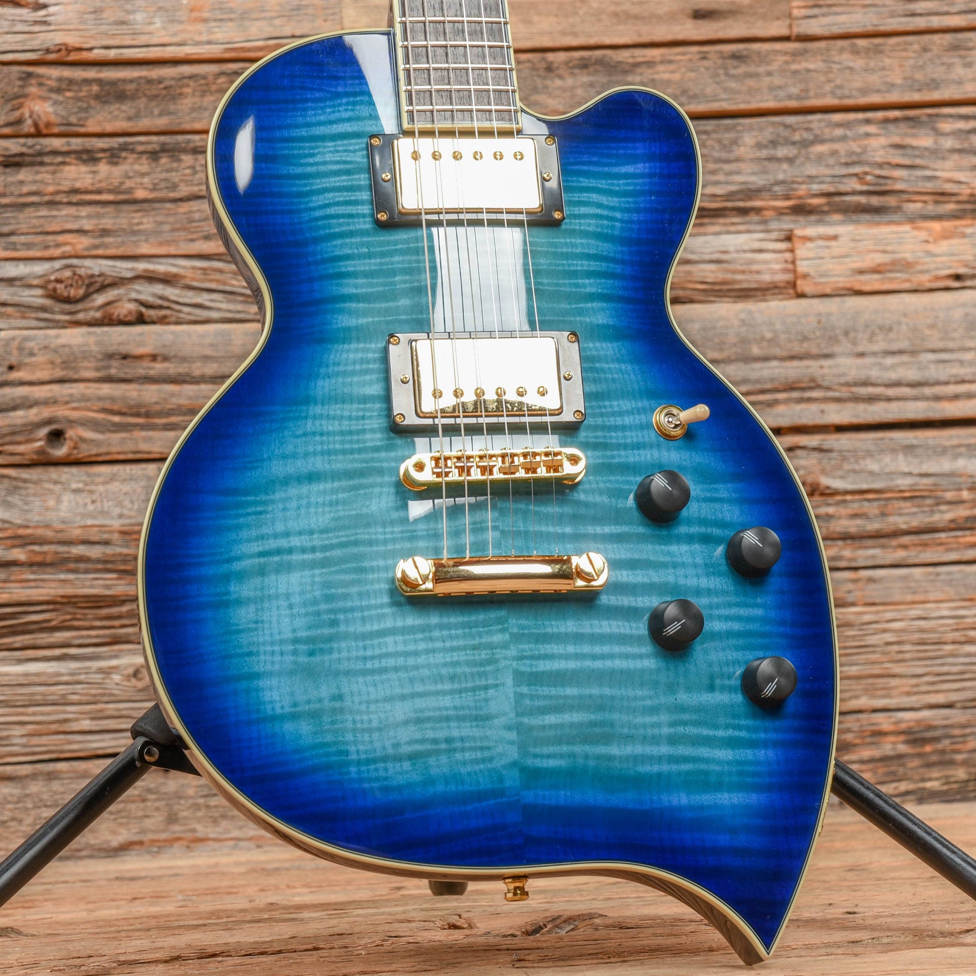 D'Angelico Excel Teardrop Prototype Blue Burst 2016 Electric Guitars / Solid Body