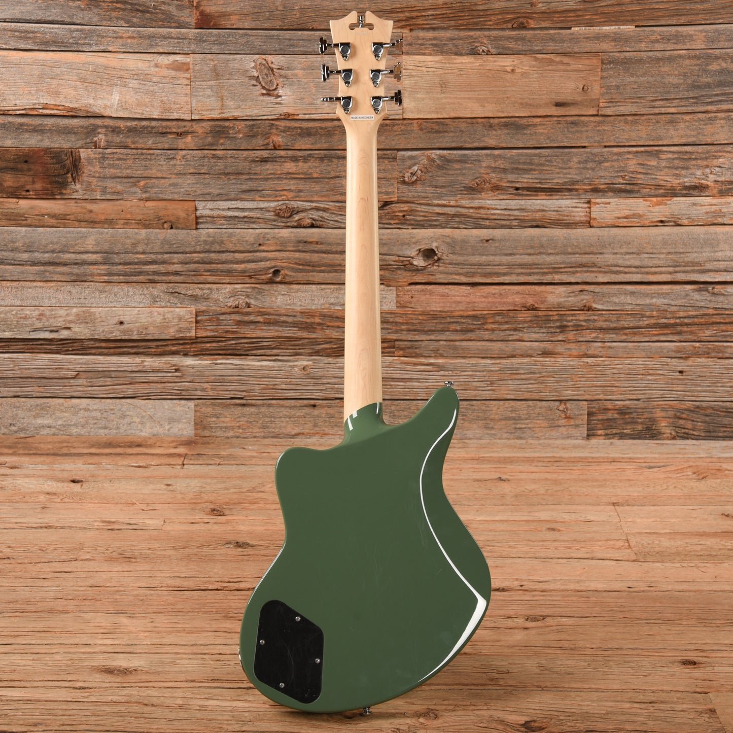 D'Angelico Premier Bedford Offset HS w/ Stoptail Army Green Electric Guitars / Solid Body