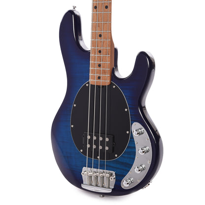 Sterling by Music Man StingRay RAY34 Flame Maple Neptune Blue
