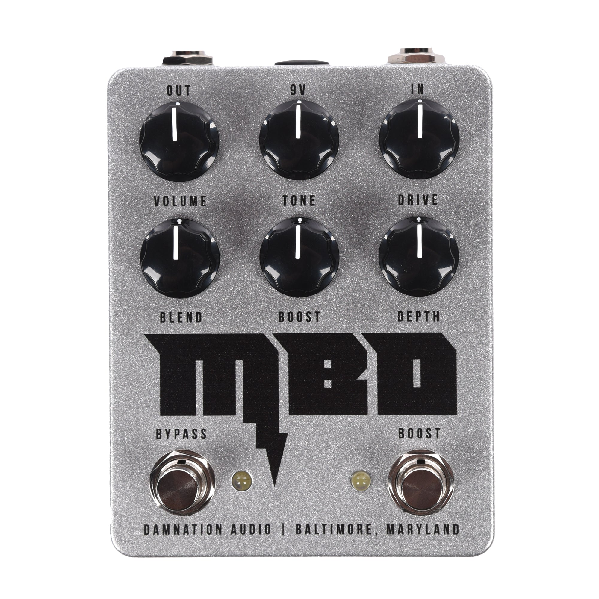 Damnation Audio Mosfet Bass Distortion V3 Pedal Silver – Chicago