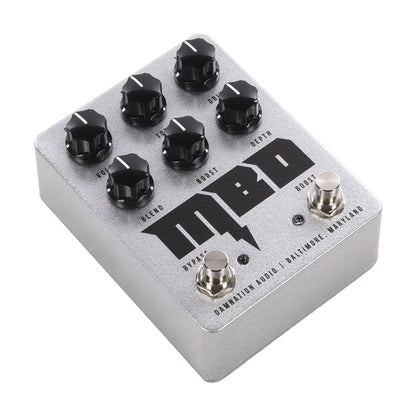 Damnation Audio Mosfet Bass Distortion V3 Pedal Silver Effects and Pedals / Distortion