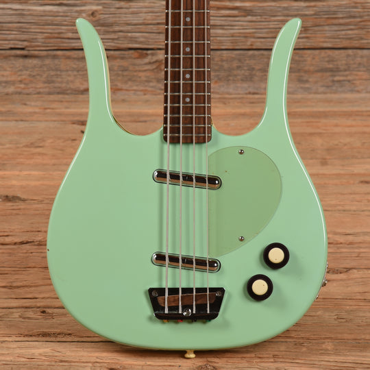 Danelectro Longhorn Bass Surf Green Bass Guitars / 4-String
