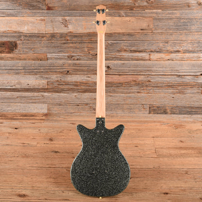 Danelectro '59 DC Bass Silver Sparkle Bass Guitars