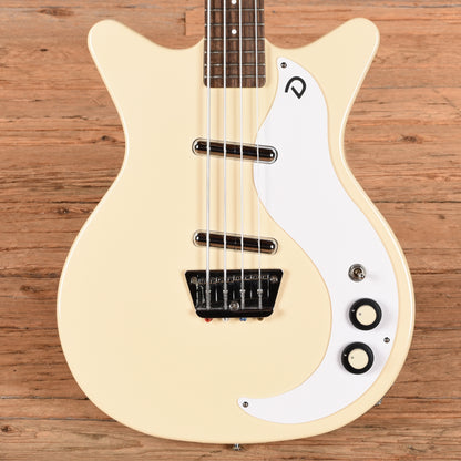 Danelectro '59 DC Short Scale Bass White 2024 Bass Guitars