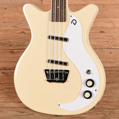 Danelectro '59 DC Short Scale Bass White 2024 Bass Guitars