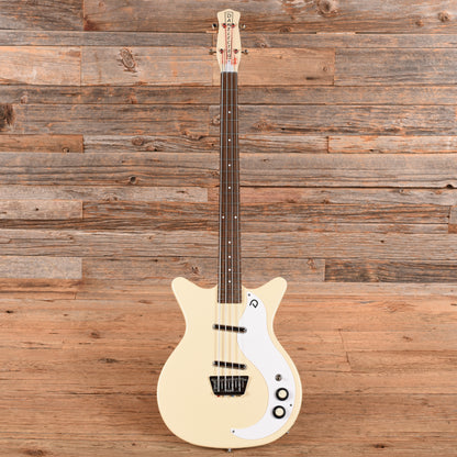 Danelectro '59 DC Short Scale Bass White 2024 Bass Guitars