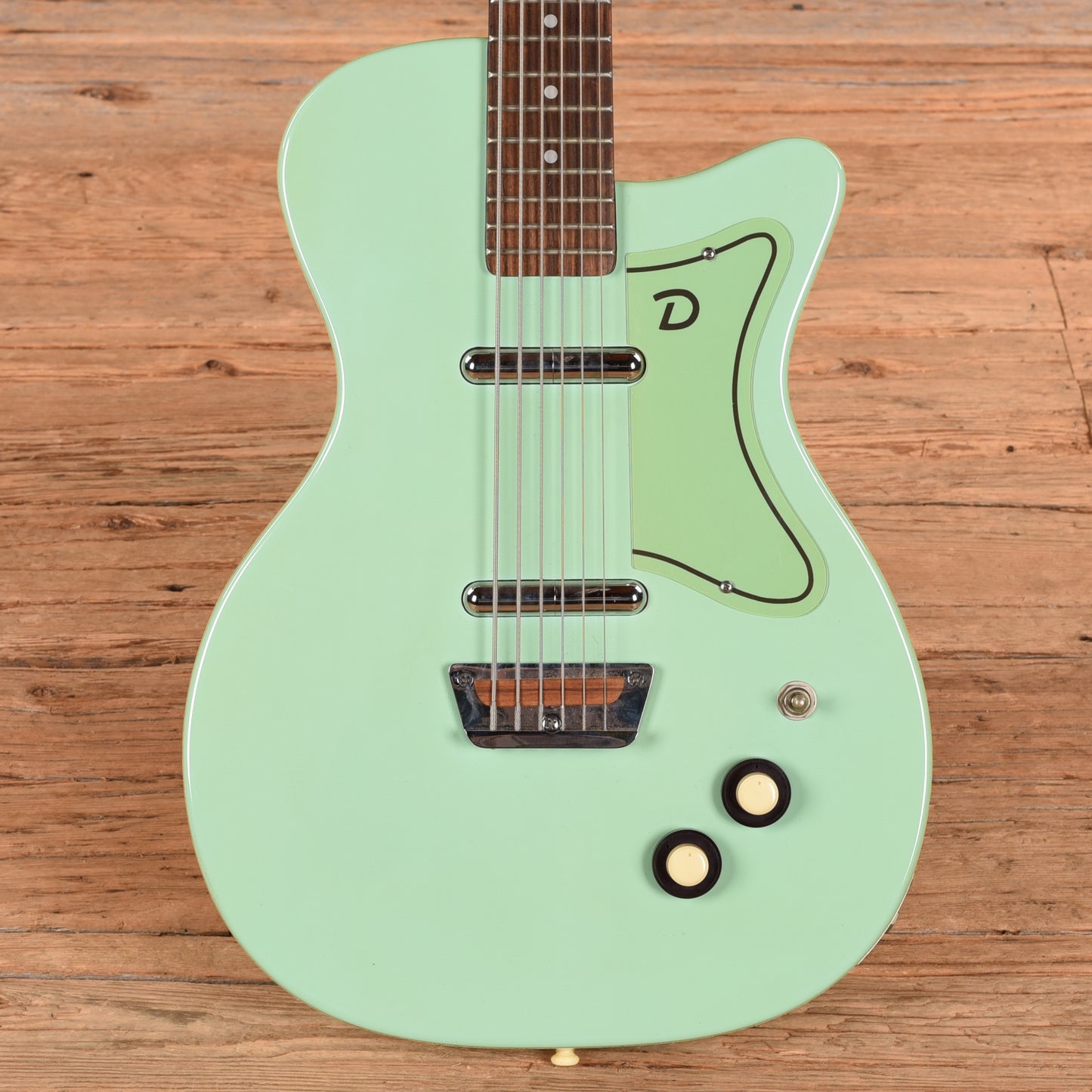Danelectro UB-2 6-String Bass Surf Green Bass Guitars