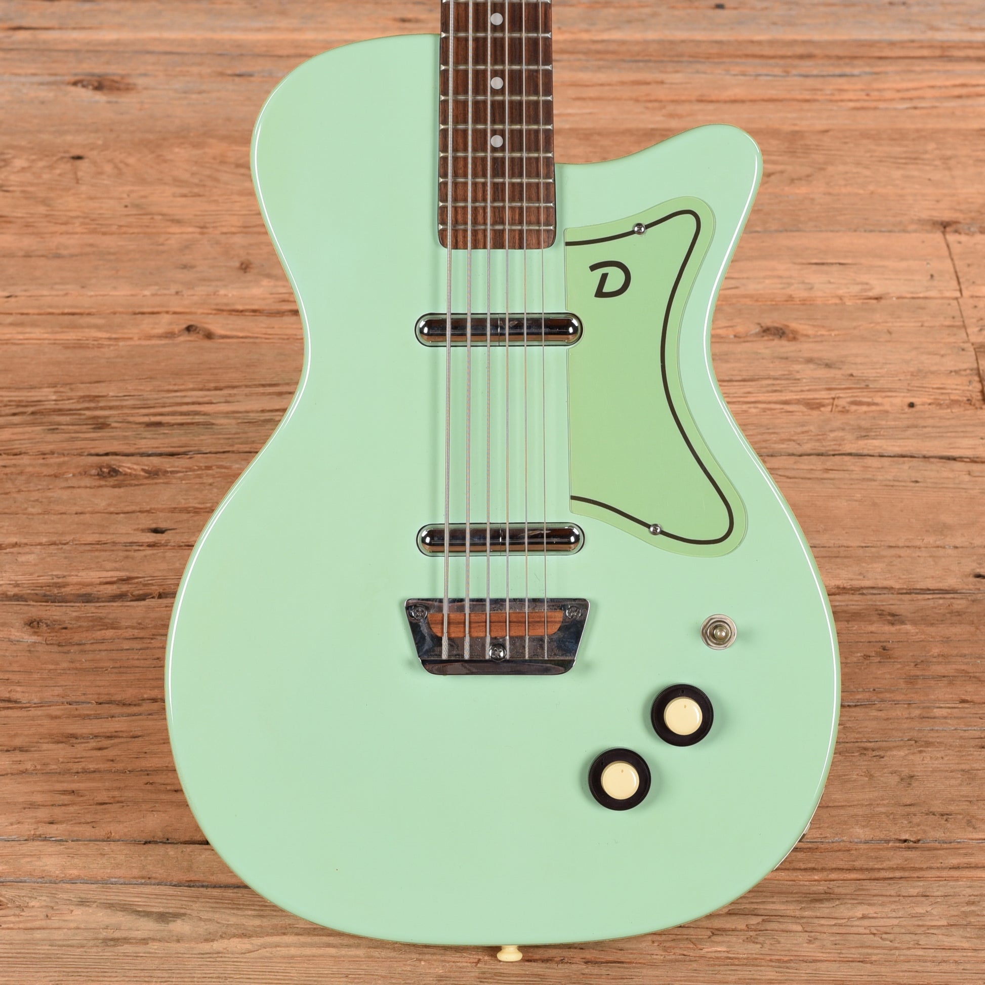 Danelectro UB-2 6-String Bass Surf Green Bass Guitars