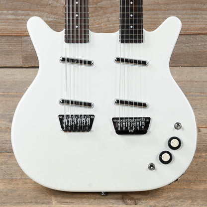 Danelectro Doubleneck 6/12 White Pearl Electric Guitars / 12-String