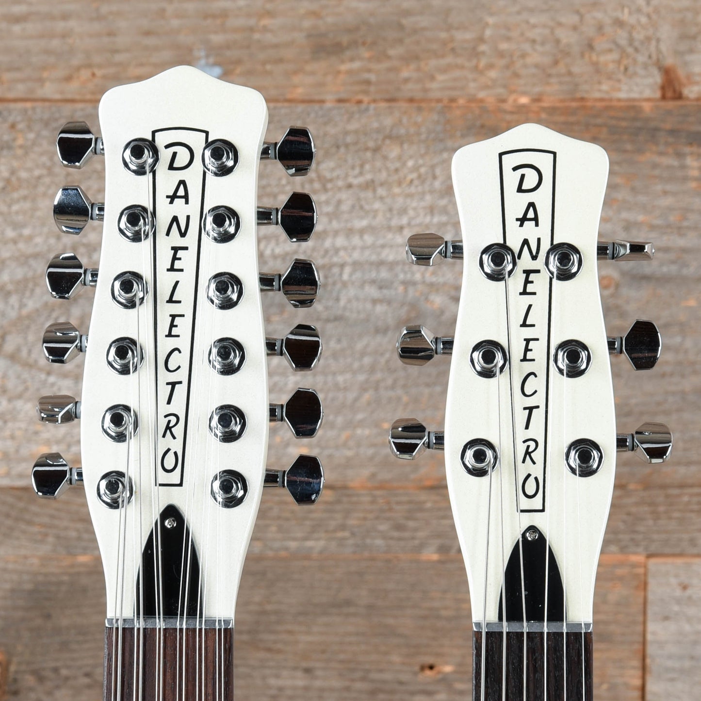 Danelectro Doubleneck 6/12 White Pearl Electric Guitars / 12-String