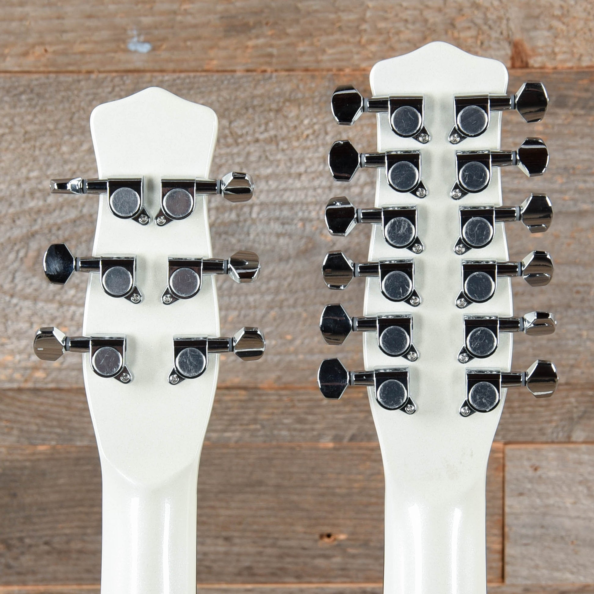 Danelectro Doubleneck 6/12 White Pearl Electric Guitars / 12-String