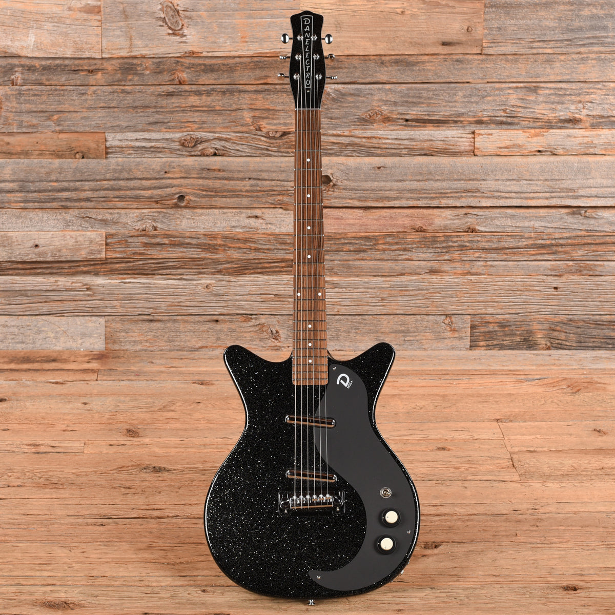 Danelectro Blackout 59M NOS+ Black Sparkle Electric Guitars