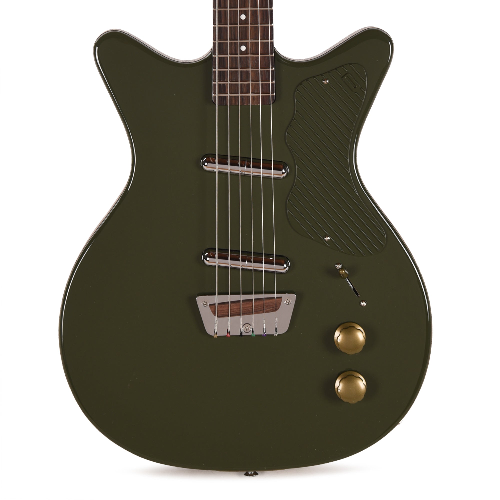 Danelectro Dan O. Cool Baritone Electric Guitar Green – Chicago