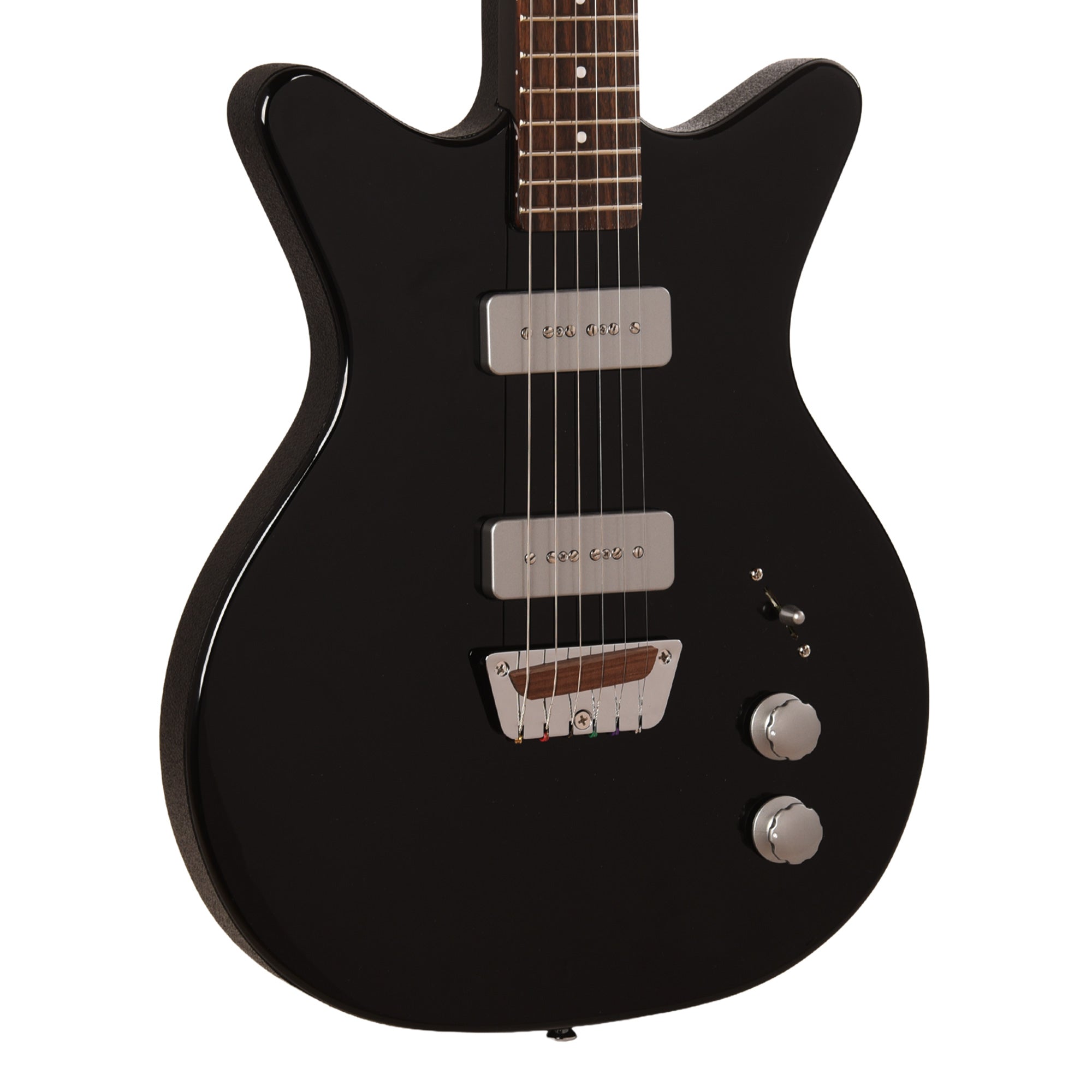 Danelectro Dan O. Mano Electric Guitar Black – Chicago Music Exchange