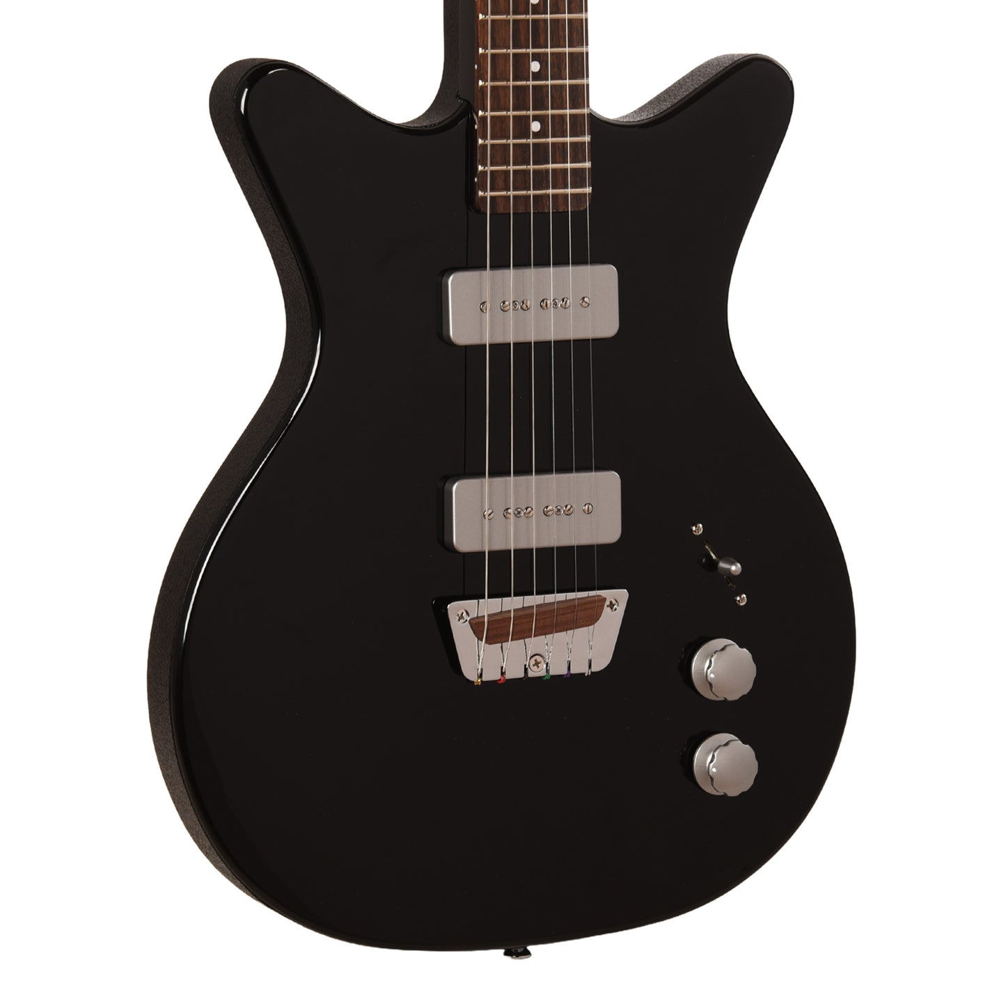 Danelectro Dan O. Mano Electric Guitar Black Electric Guitars
