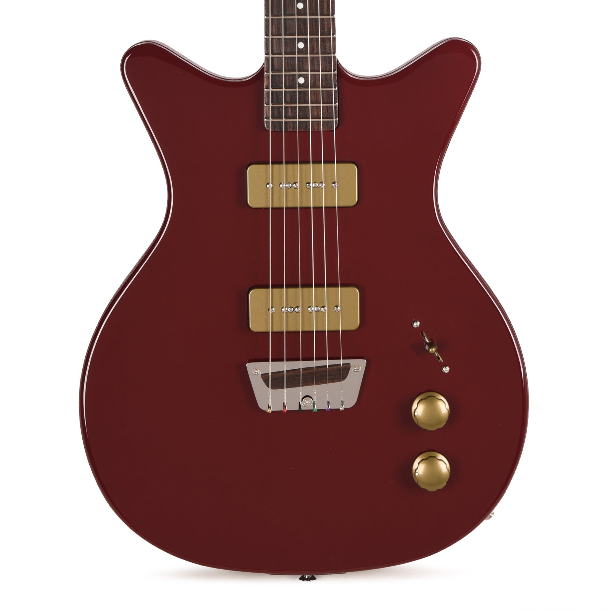 Danelectro Dan O. Mano Electric Guitar Maroon – Chicago Music Exchange