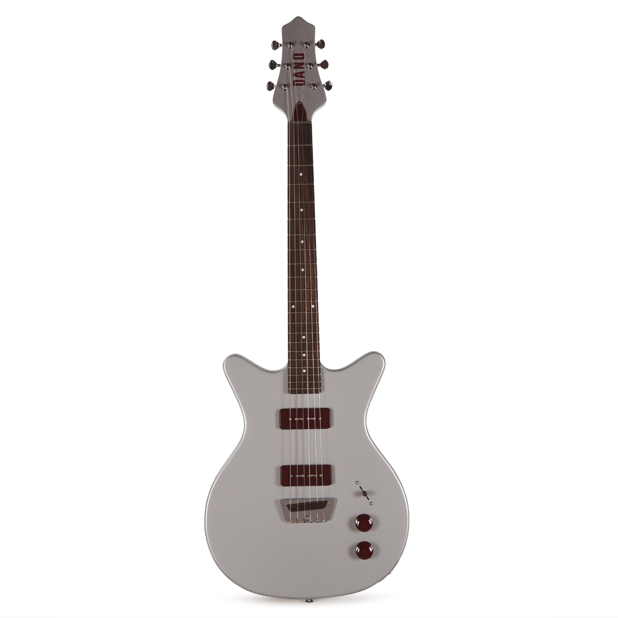Danelectro Dan O. Mano Electric Guitar Silver – Chicago Music Exchange