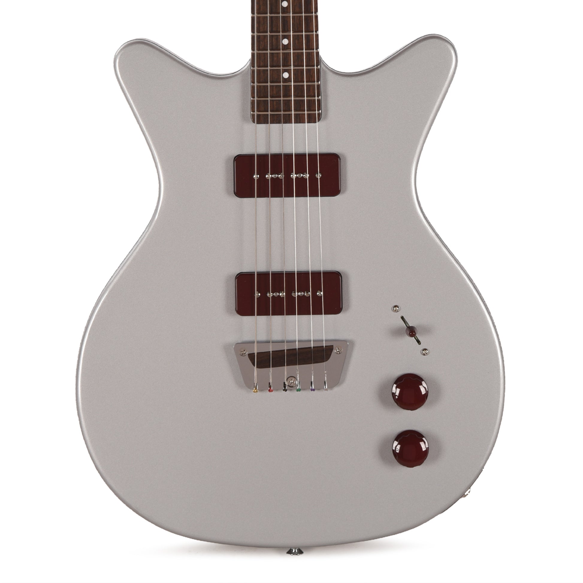 Danelectro Dan O. Mano Electric Guitar Silver Electric Guitars