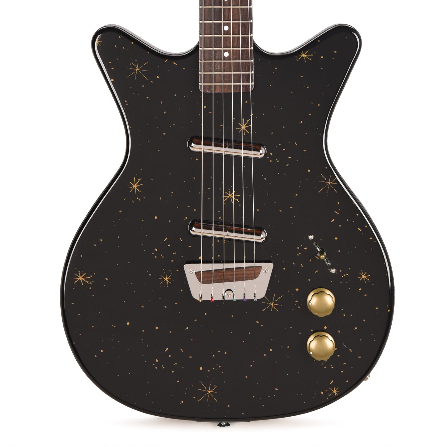Danelectro Golden 1950's Electric Guitar Black Electric Guitars