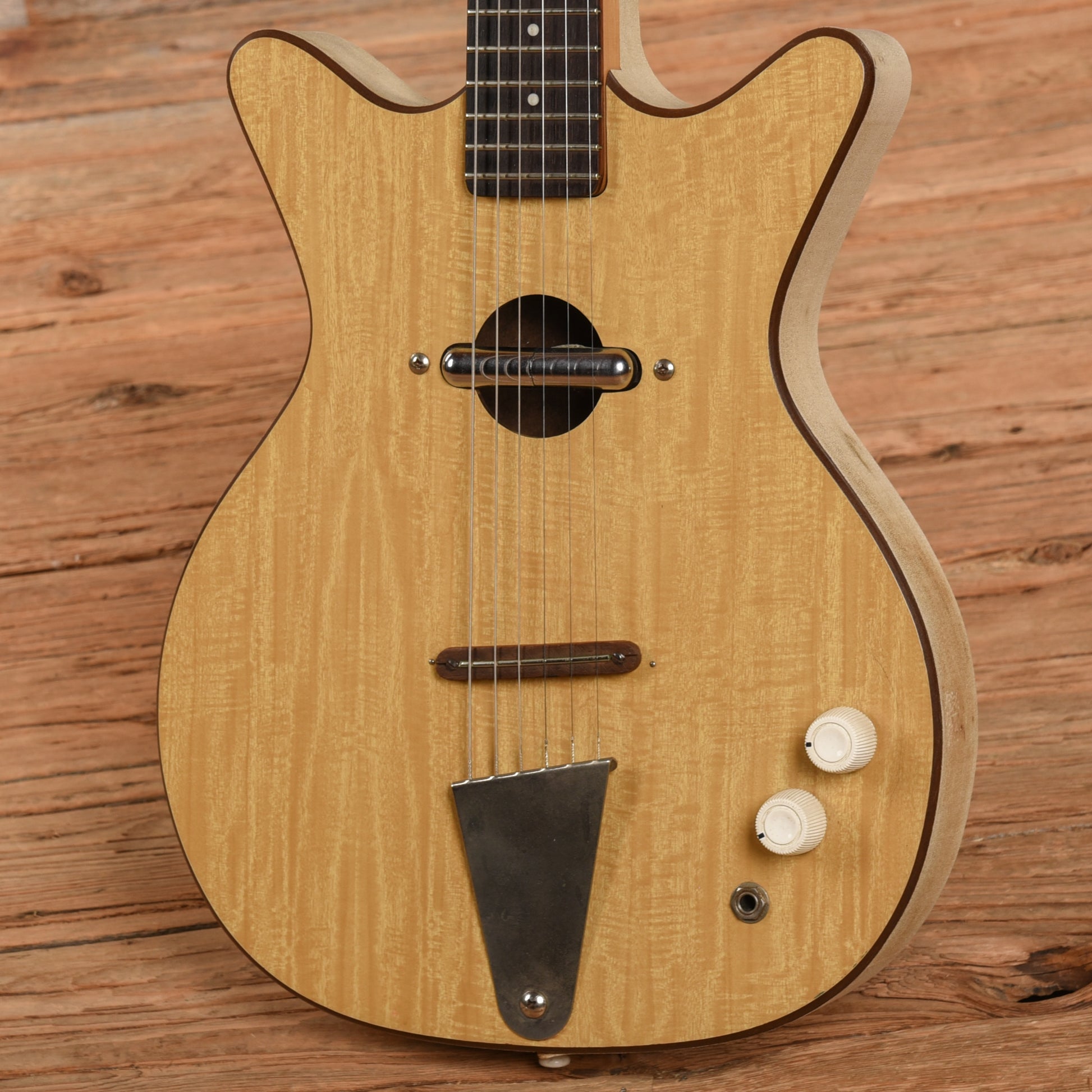 Danelectro Convertible Natural 1960s Electric Guitars / Hollow Body