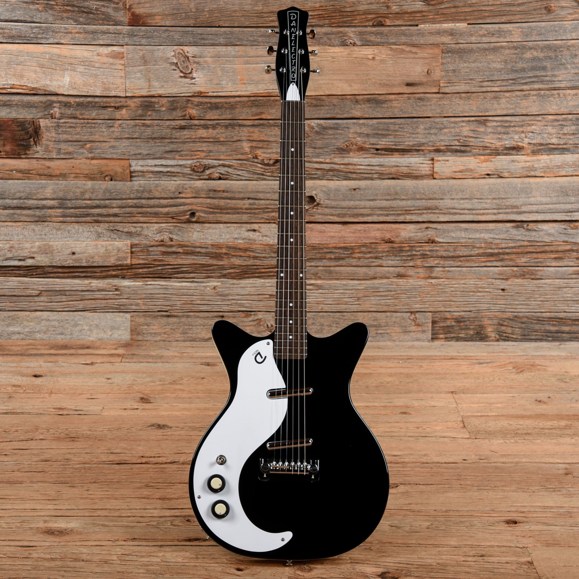 Danelectro DC-59 Black  LEFTY Electric Guitars / Semi-Hollow