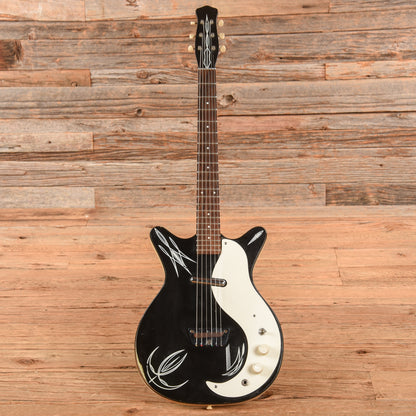 Danelectro Pinstripes Black 1960s Electric Guitars / Semi-Hollow