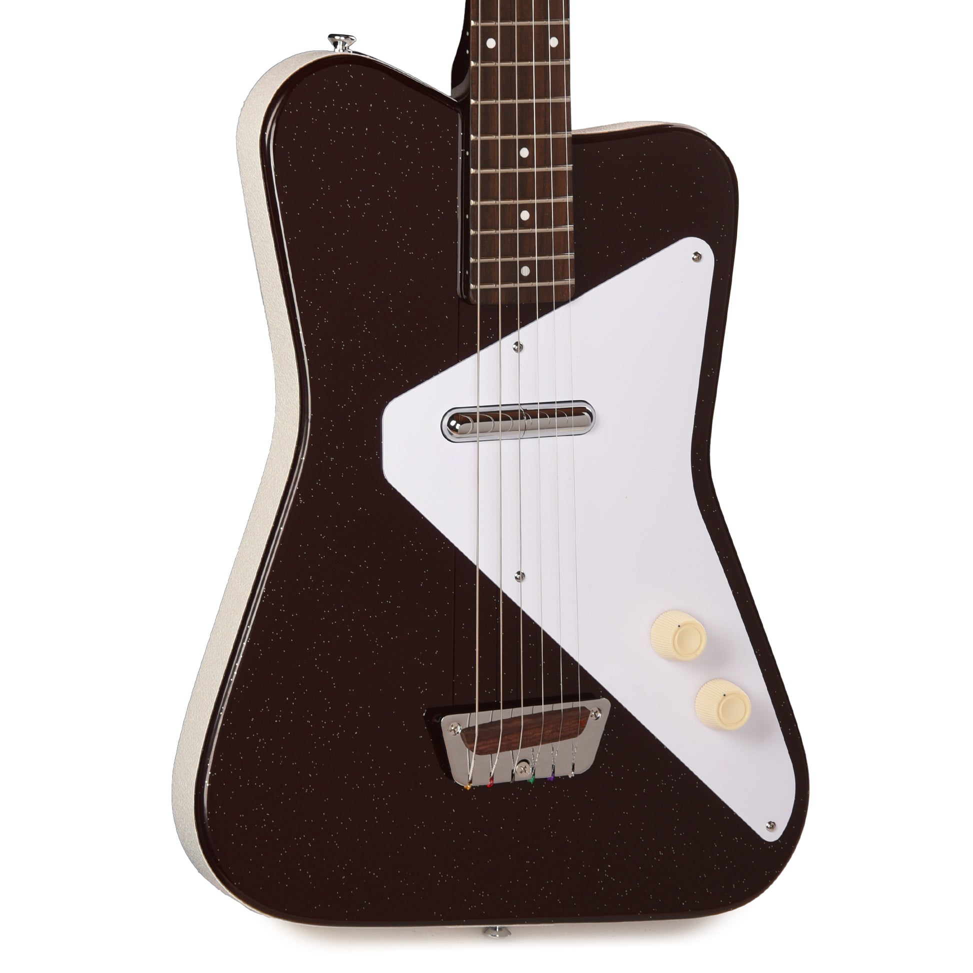 Danelectro Pro Semi-Hollowbody Electric Guitar Maroon with Silver Glitter Electric Guitars / Semi-Hollow