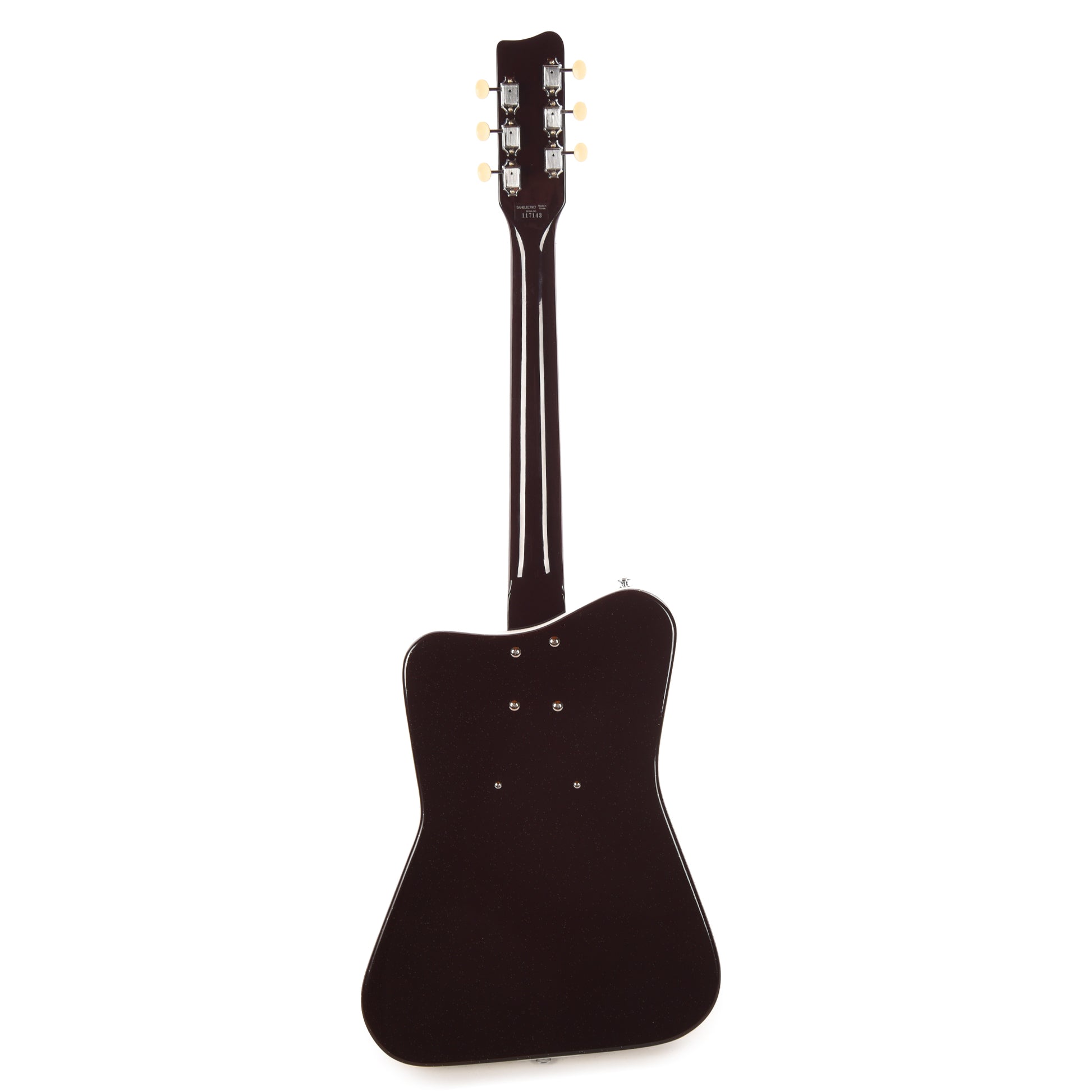 Danelectro Pro Semi-Hollowbody Electric Guitar Maroon with Silver Glitter Electric Guitars / Semi-Hollow