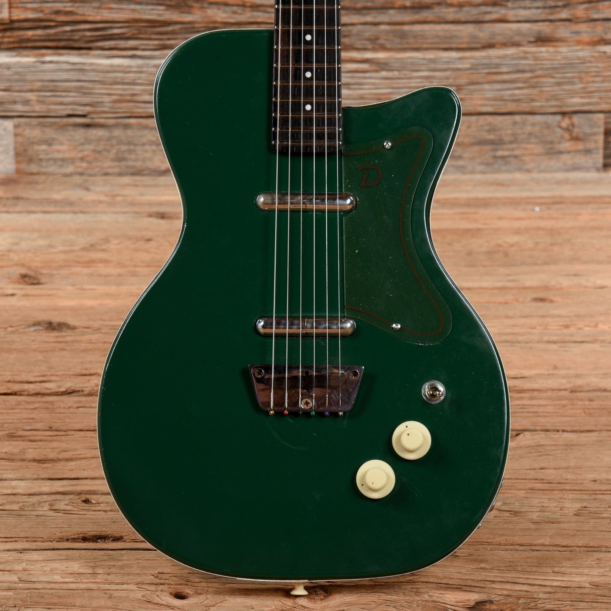 Danelectro U-2 Green Refin 1950s Electric Guitars / Semi-Hollow