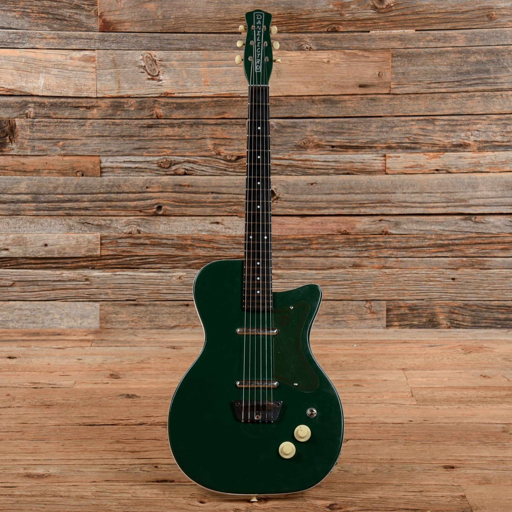 Danelectro U-2 Green Refin 1950s Electric Guitars / Semi-Hollow