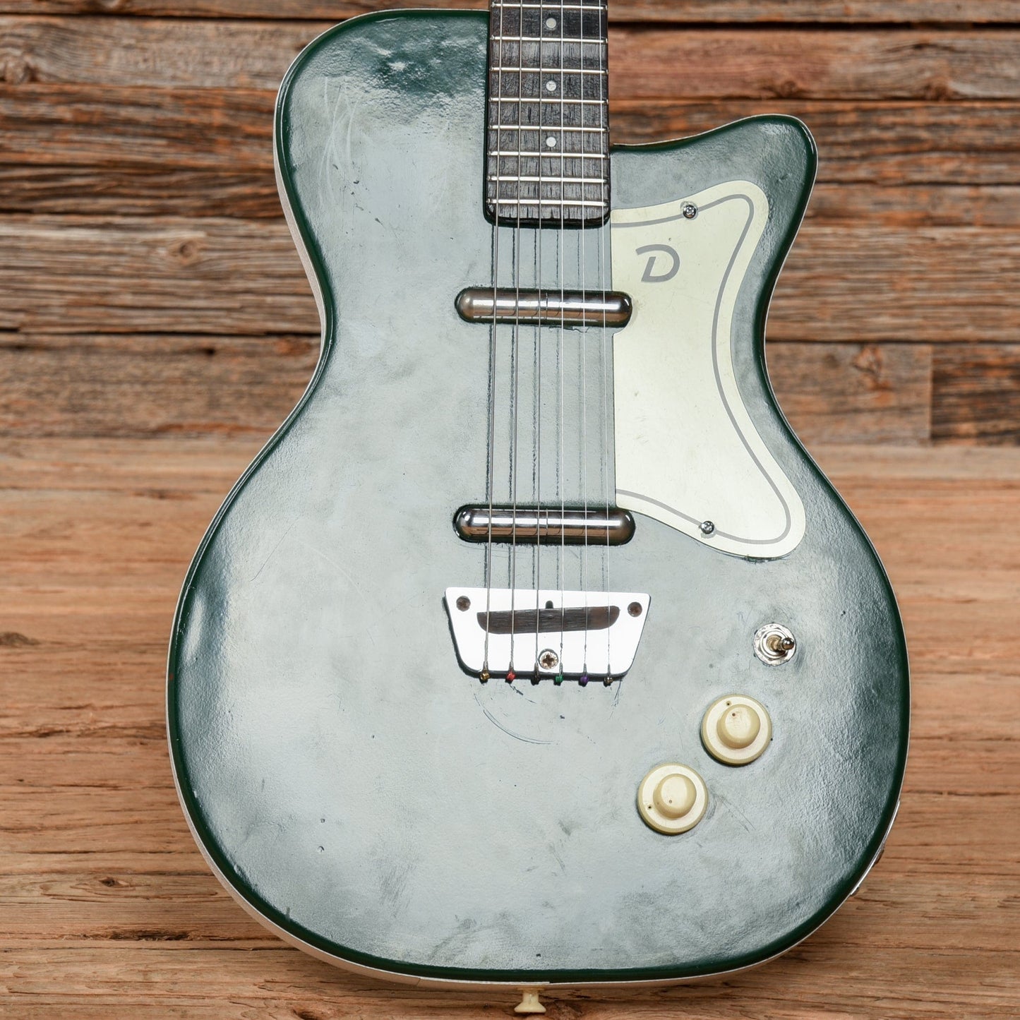 Danelectro U-2 Green Refin 1950s Electric Guitars / Semi-Hollow