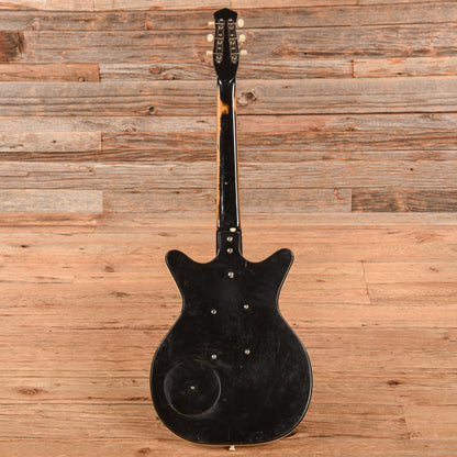 Danelectro U2 Black 1950s Electric Guitars / Semi-Hollow
